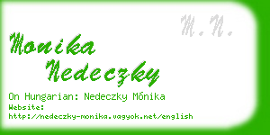 monika nedeczky business card