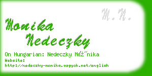 monika nedeczky business card